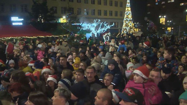 Rozświetlenie zabrzańskiej choinki